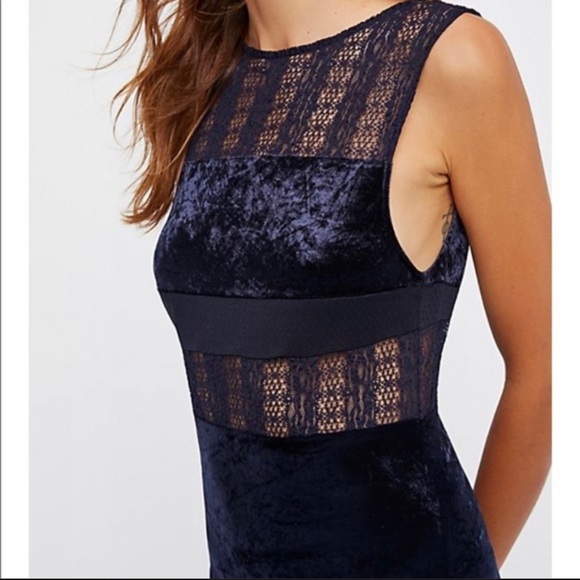 Free People Keep In Line Velvet Maxi Dress RARE NWOT - Picture 4 of 8